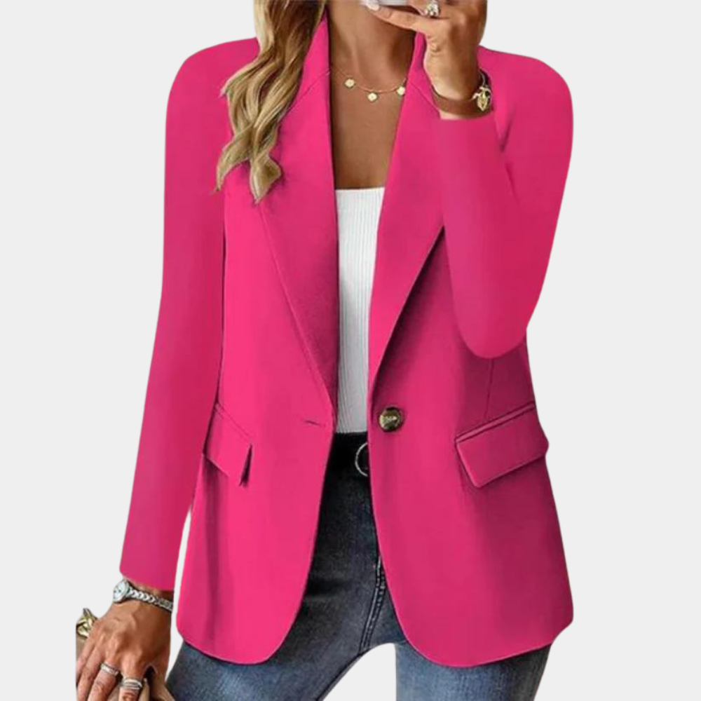 Lightweight women's blazer – tailored fit, high-quality fabric, for casual outings Pink Women's Blazers - Tophatter Daily Deals