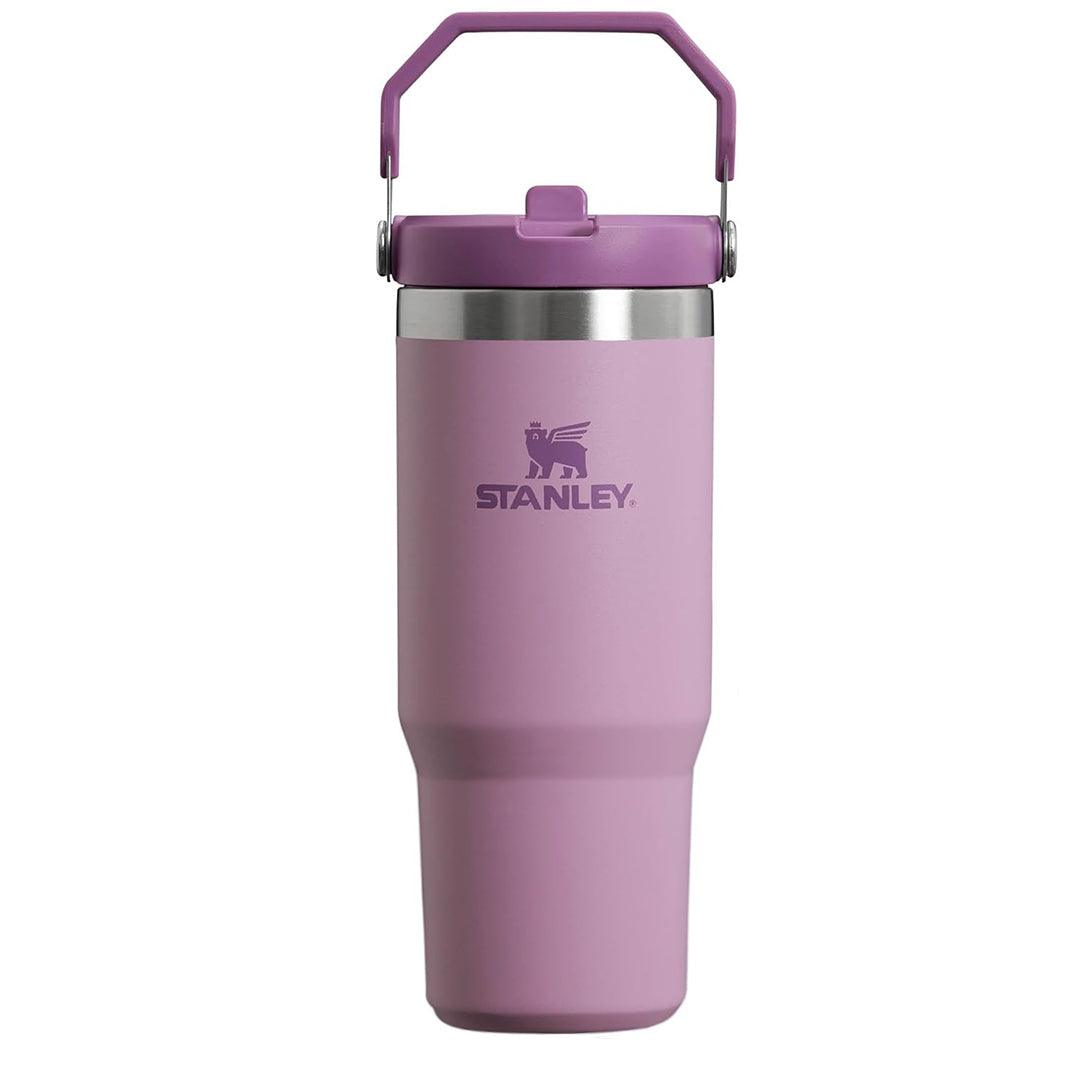 Insulated Straw Tumbler - 30-40 OZ Stanley Quencher H2.0 Tumbler Handle Straw Insulated Bottle Cup Mug Travel Mug for Cold or Hot Drinks Love Shack Fancy 30 OZ (0.89L) Lilac bottles - Tophatter Daily Deals