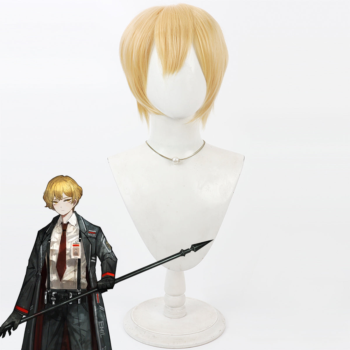 Limbus Company Emil Sinclair Golden Cosplay Wig Wig - Tophatter Daily Deals