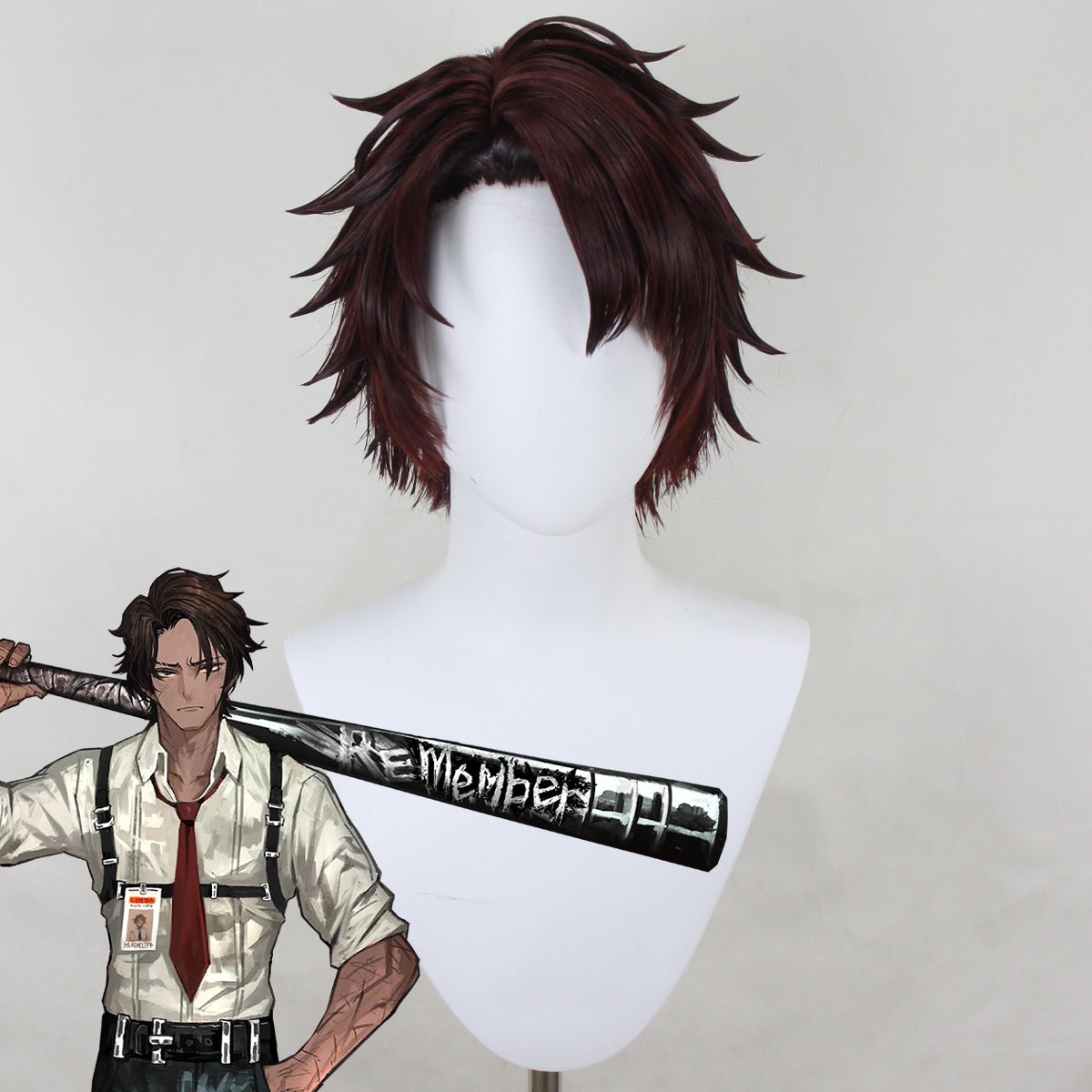 Limbus Company Heathcliff Brown Cosplay Wig Wig - Tophatter Daily Deals