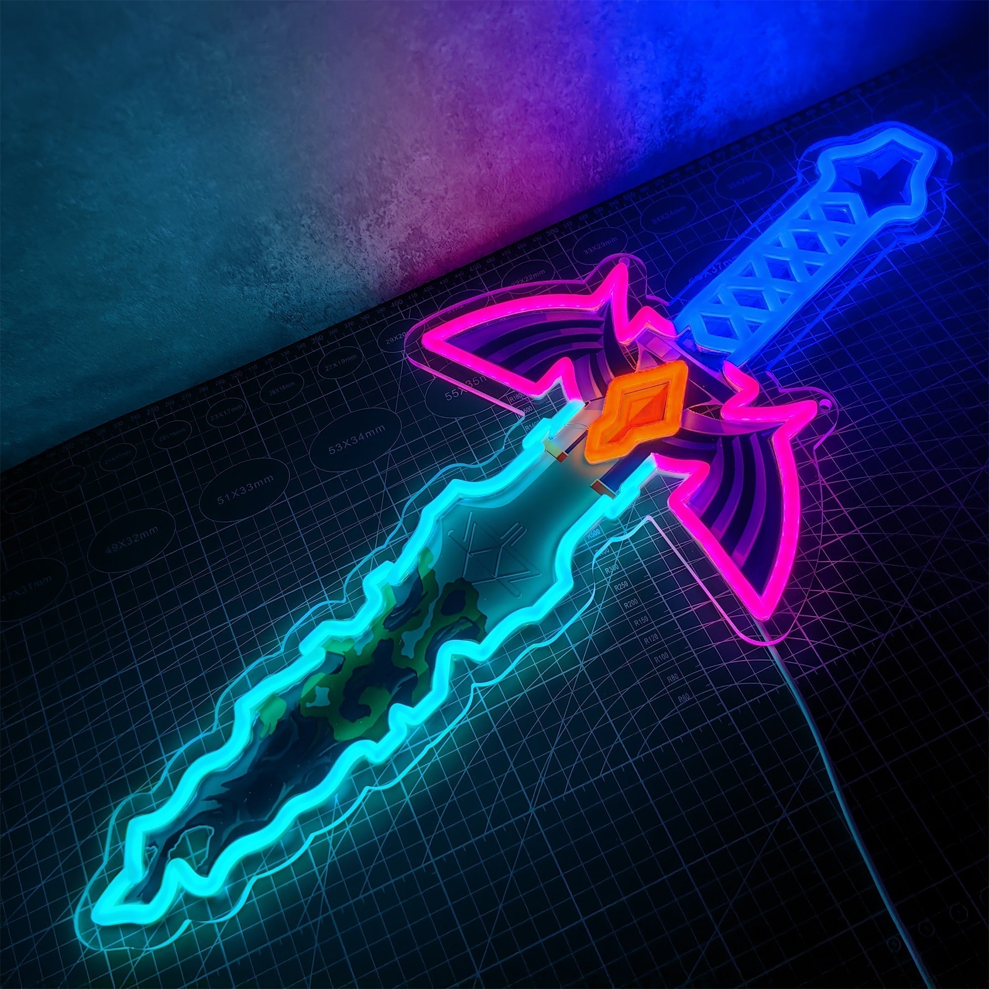 Link Master Sword Neon Light Wall Decor - Tophatter Daily Deals