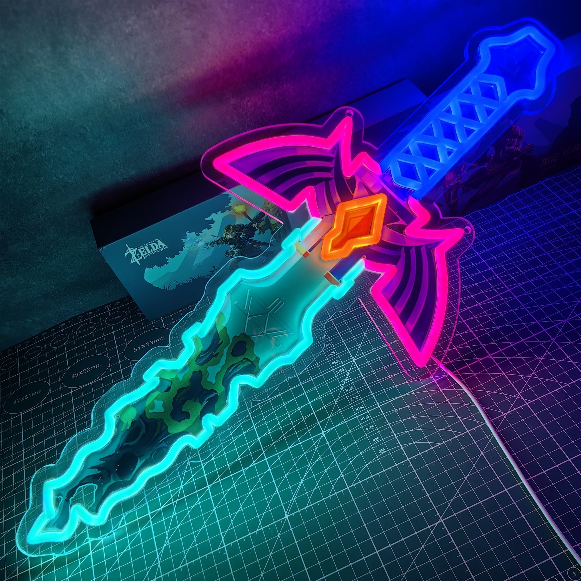 Link Master Sword Neon Light Wall Decor - Tophatter Daily Deals