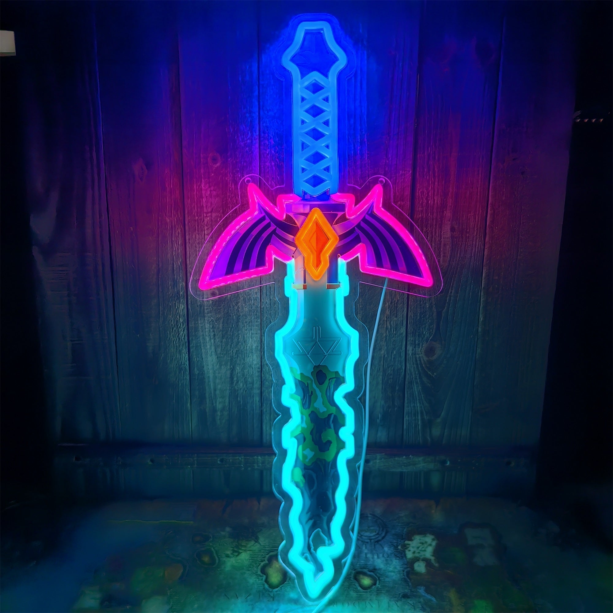 Link Master Sword Neon Light Wall Decor - Tophatter Daily Deals