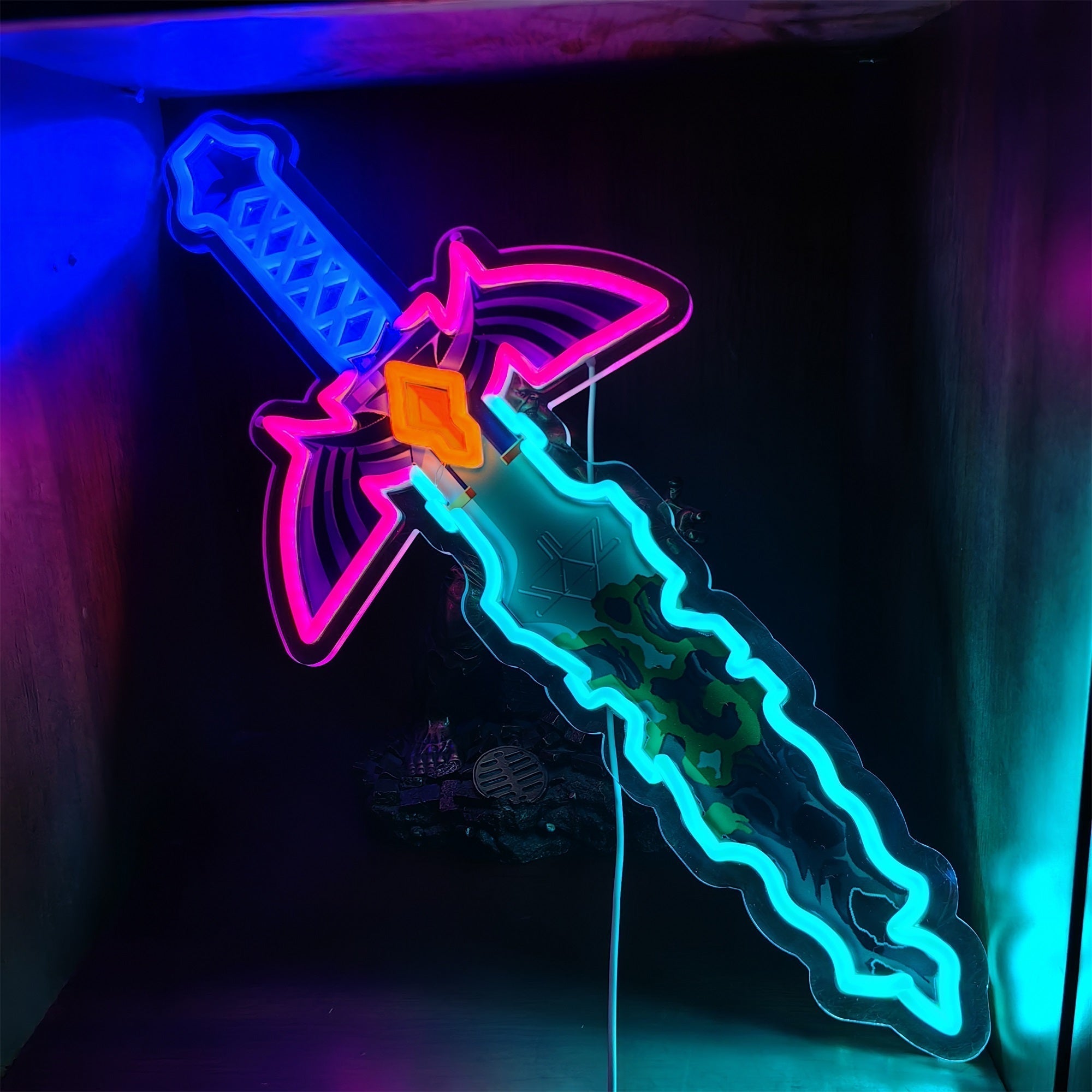 Link Master Sword Neon Light Wall Decor - Tophatter Daily Deals