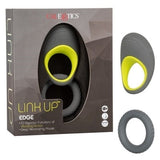 Link Up Edge Dual Stimulating Vibration Ring with Ultra-Soft Silicone Support Ring and Ribbed Texture > Sex Toys > Couples Toys - Tophatter Daily Deals