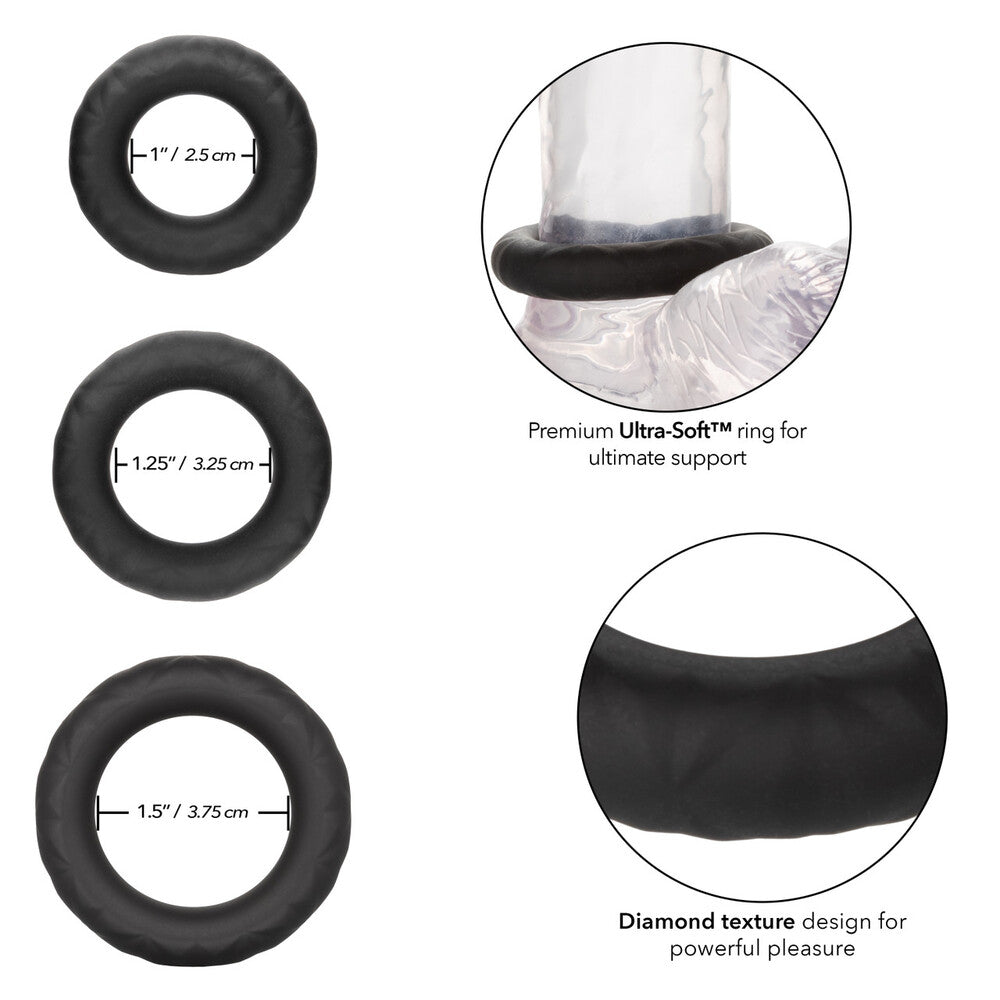 Link Up Ultra Soft Supreme – Stretchy Cock Ring Set > Cock Ring > Sets - Tophatter Daily Deals