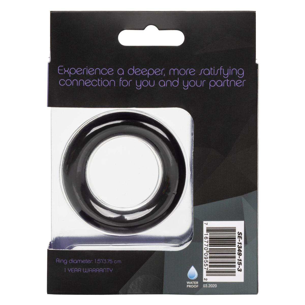 Link Up Ultra-Soft Verge Black Premium Silicone Stretchy Enhancer Ring > Cock Ring > Single - Tophatter Daily Deals