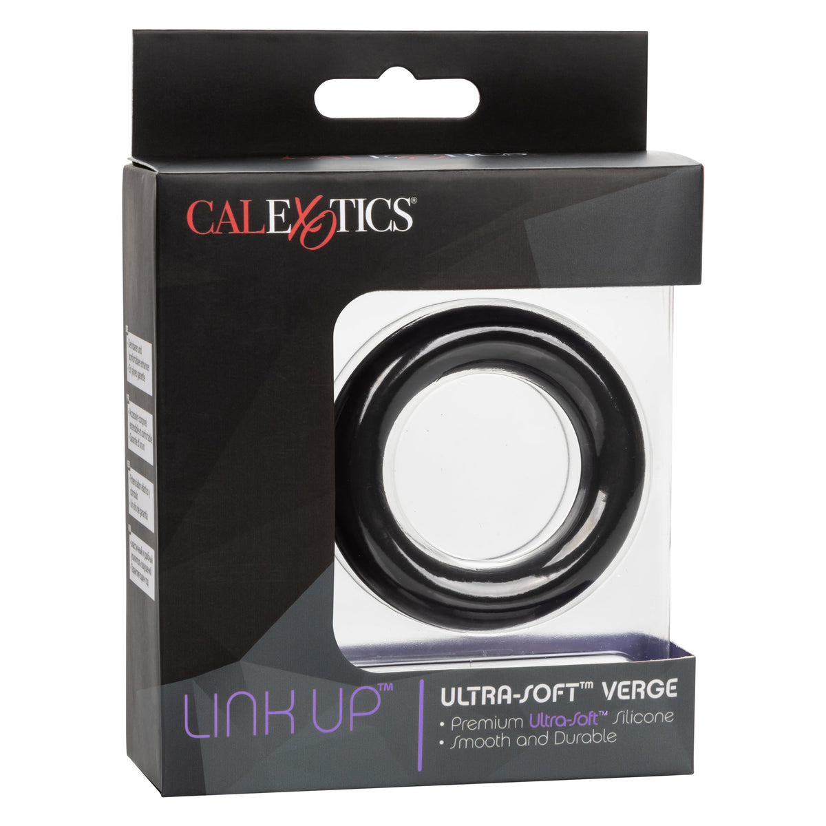 Link Up Ultra-Soft Verge Black Premium Silicone Stretchy Enhancer Ring > Cock Ring > Single - Tophatter Daily Deals