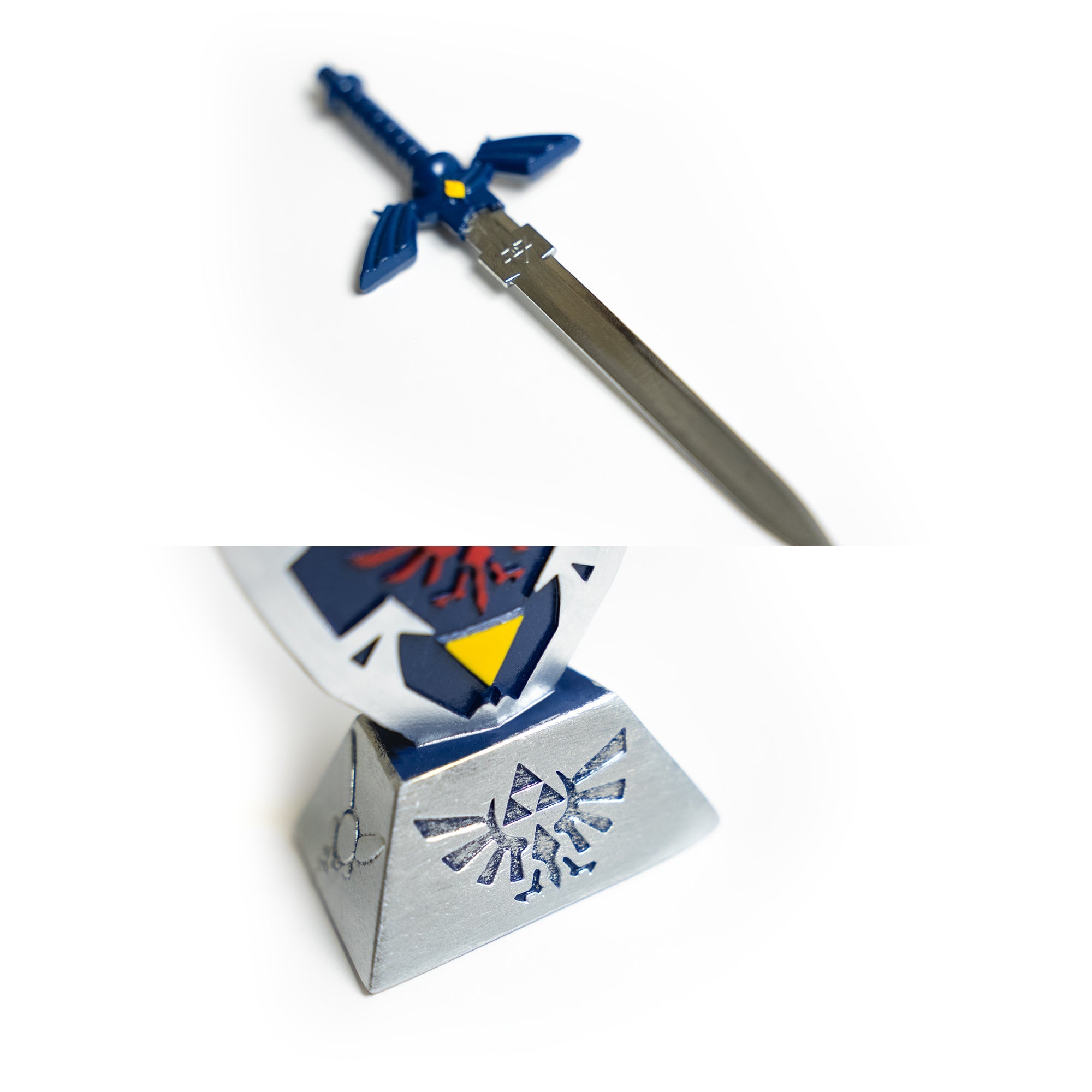Link's Master Sword and Hylian Shield Letter Opener Video Game Sword - Tophatter Daily Deals