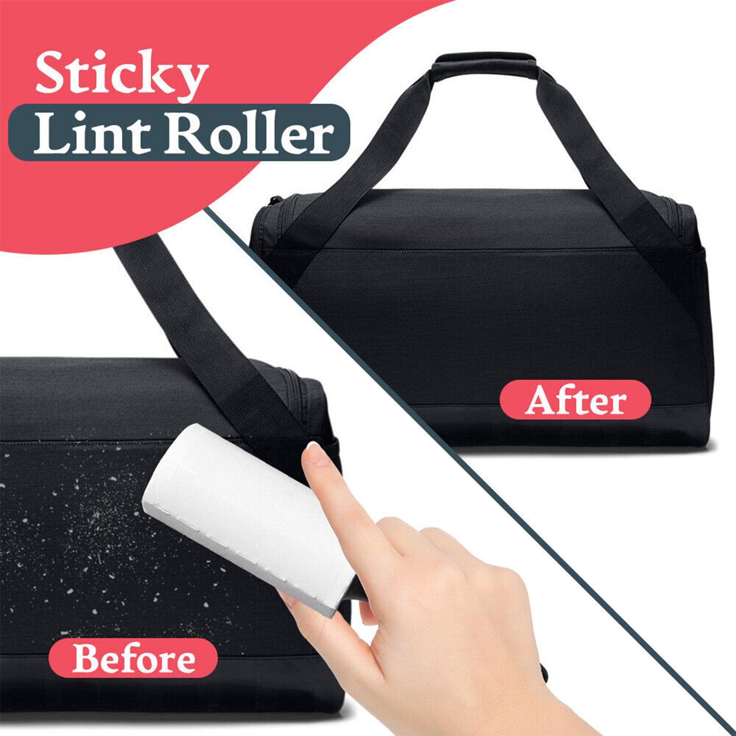 Sticky Roll for Clothes - 3pk x 10m Lint Roller Refills Rolls Pet Hair Clothes Fluff Dust Remover Sticky Clothing - Tophatter Daily Deals