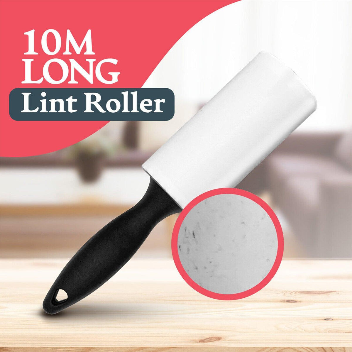 Sticky Roll for Clothes - 3pk x 10m Lint Roller Refills Rolls Pet Hair Clothes Fluff Dust Remover Sticky Clothing - Tophatter Daily Deals