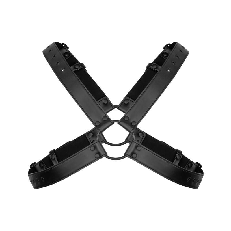Lionel Bondage Harness in Black Faux Leather > Clothes > Mens Harnesses - Tophatter Daily Deals