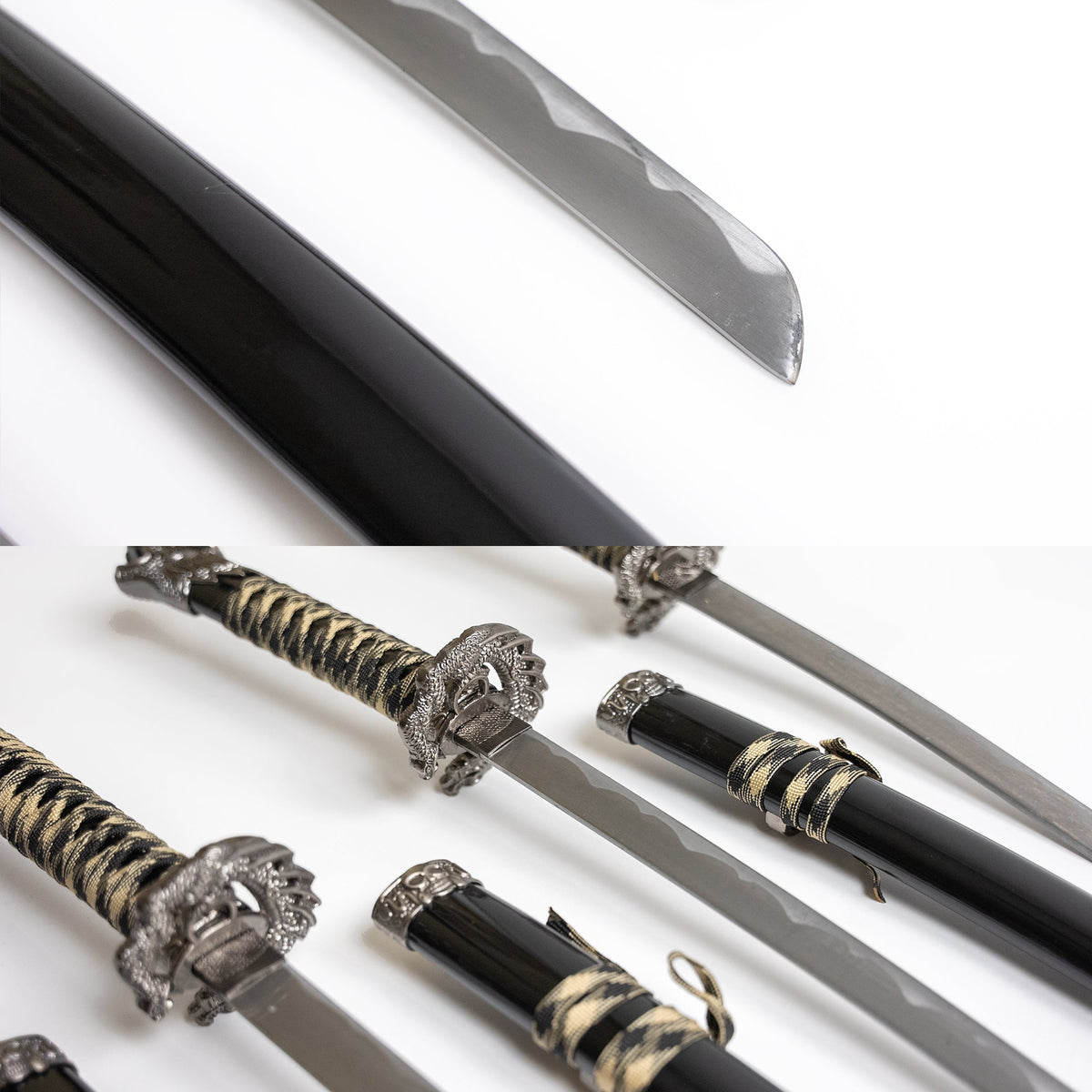 Fire and Steel - Lionhead Katana 3-Sword Set Fire and Steel Exclusive - Tophatter Daily Deals