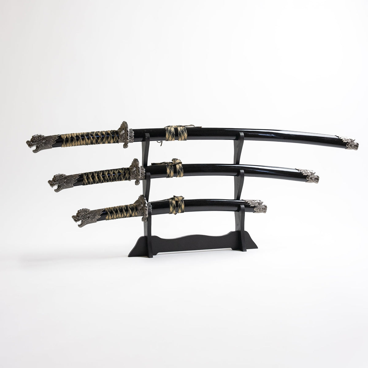 Fire and Steel - Lionhead Katana 3-Sword Set Fire and Steel Exclusive - Tophatter Daily Deals