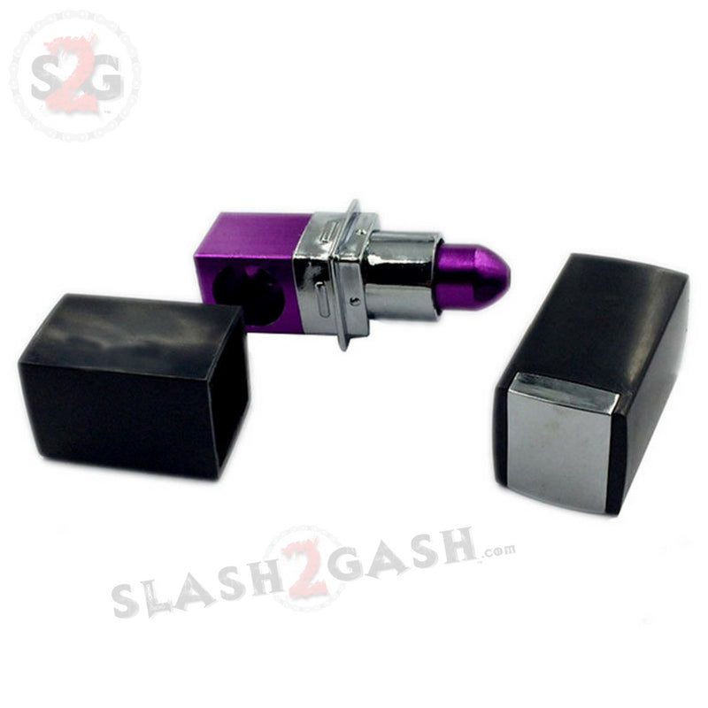 Lipstick Pipe Smoking Tobacco Conceal Metal Bowl - Hidden Pipe Purple Smoking Accessories - Tophatter Daily Deals