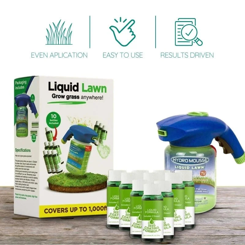 Liquid Lawn Seed Spray Eco Safe Grass Fast Repair 2025 - Tophatter Daily Deals