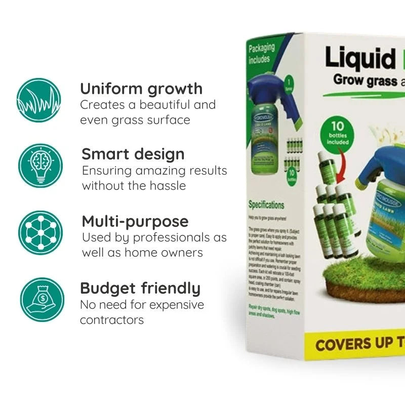 Liquid Lawn Seed Spray Eco Safe Grass Fast Repair 2025 - Tophatter Daily Deals