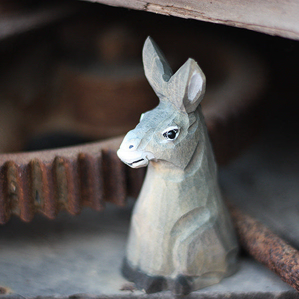 Donkey Handmade Wood Ornament Ornament - Tophatter Daily Deals