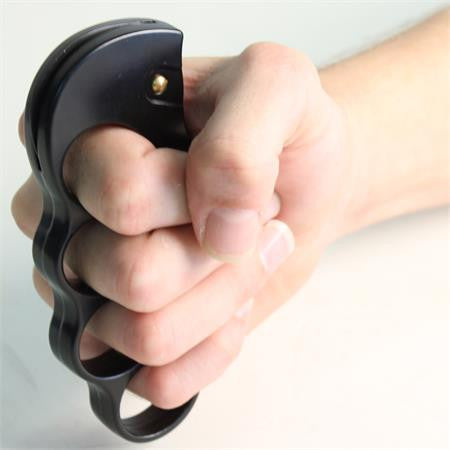 Fighter Knuckles with Automatic Karambit Knife Black Paperweight Knife-Auto - Tophatter Daily Deals