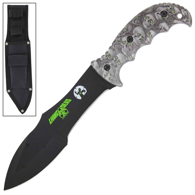Living Dead Hollow Abyss Apocalyptic Hunting Knife - TOPHATTER'S ARMORY DEALS Collectible Weapons - Tophatter Daily Deals
