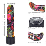 Naughty Bits Lil' Fucker Mini G-Spot Vibrator 4.25 Inch Waterproof with Floral Design > Vibrators > Mini Vibrators - Tophatter Daily Deals
