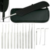 15 Piece Lockpick Set with Leather Pouch - TOPHATTER'S ARMORY DEALS Collectible Weapons - Tophatter Daily Deals