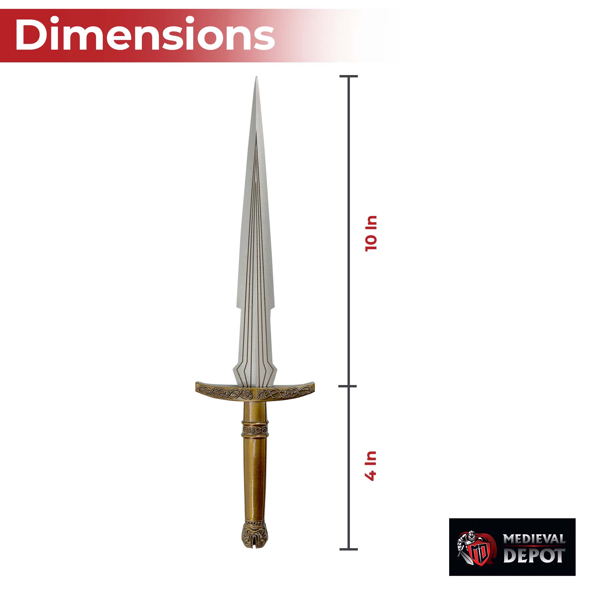 Loki-Inspired Dagger with Sheath Daggers - Tophatter Daily Deals