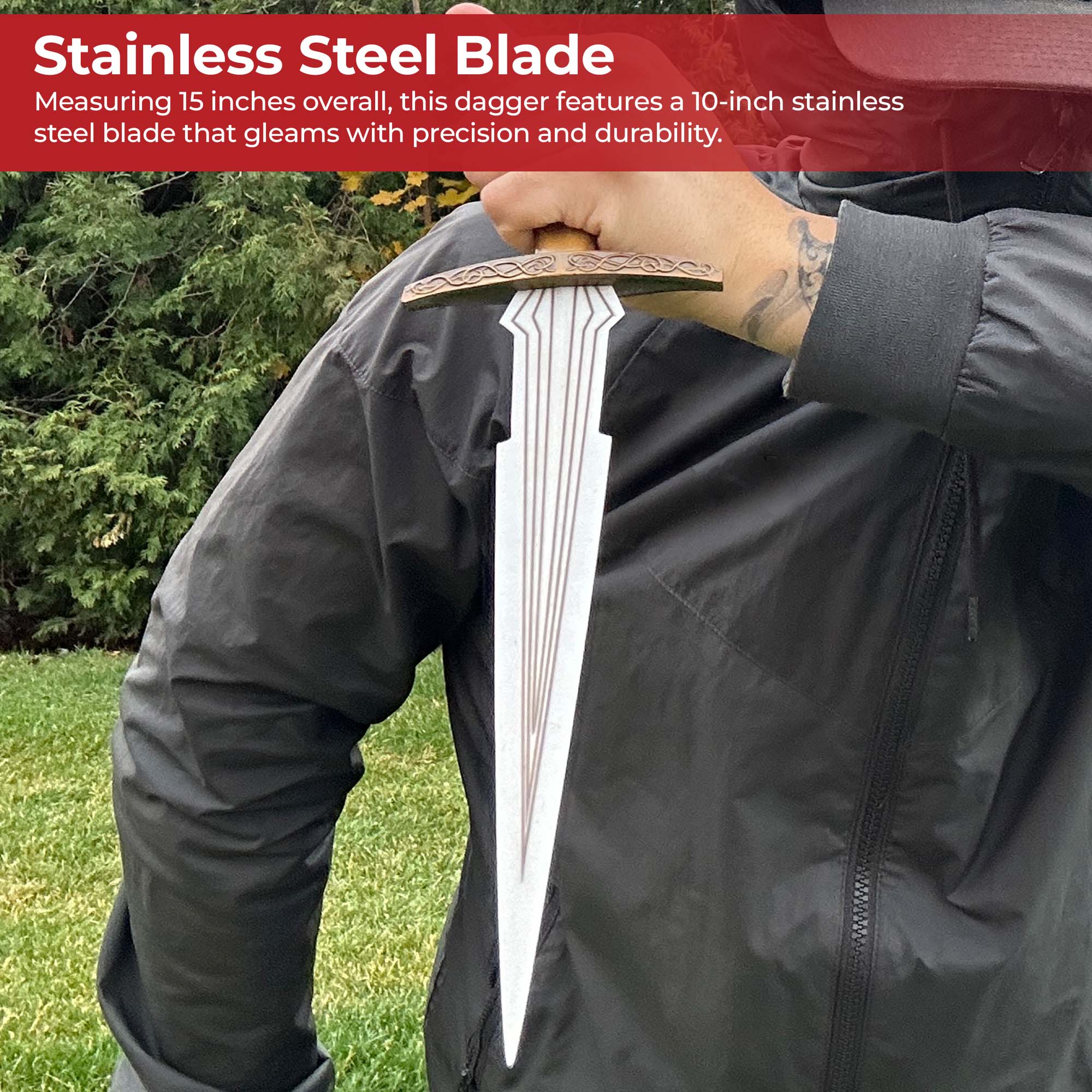 Loki-Inspired Dagger with Sheath Daggers - Tophatter Daily Deals