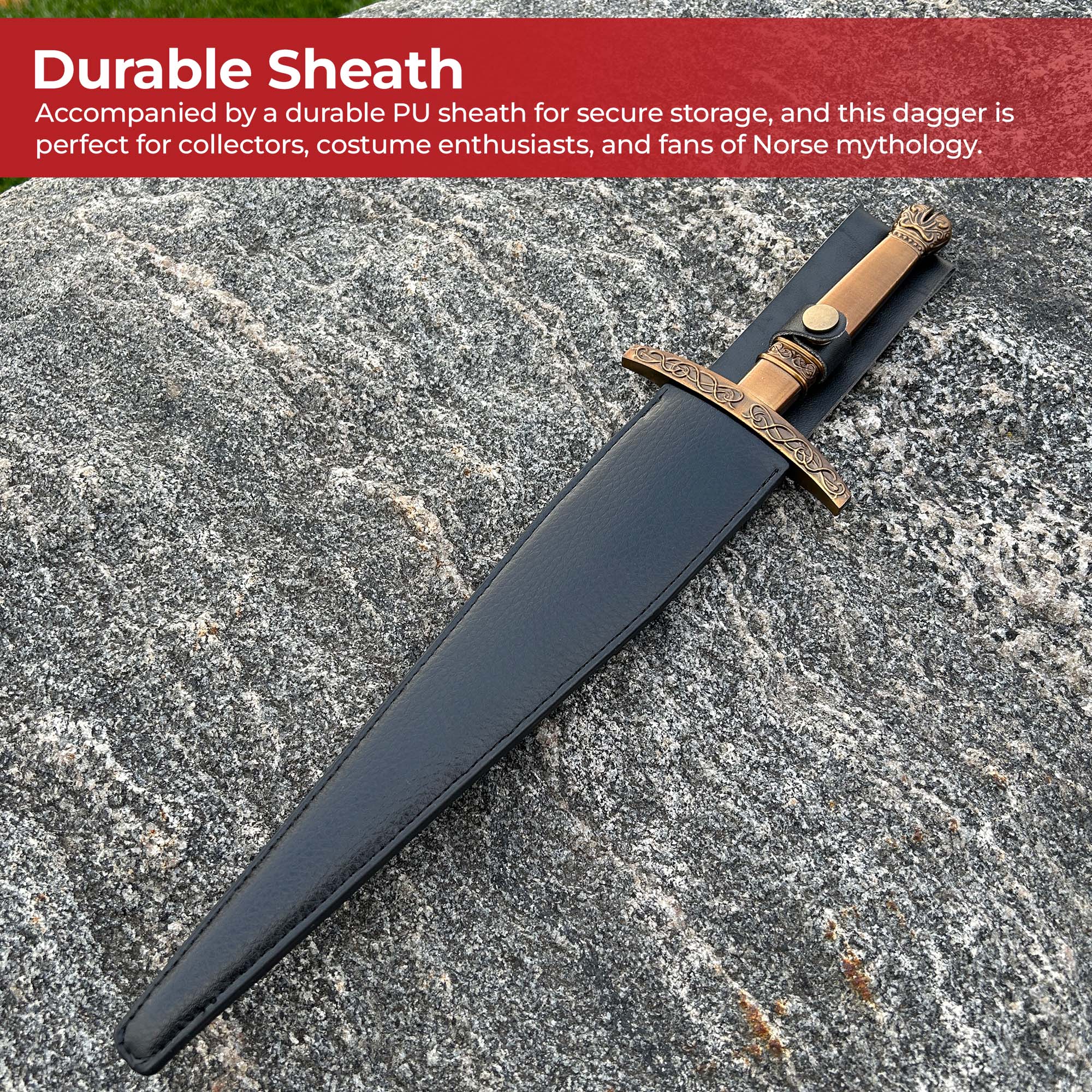 Loki-Inspired Dagger with Sheath Daggers - Tophatter Daily Deals