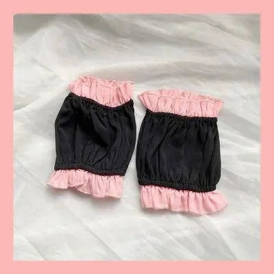 Lolita Girls Sweet Tank Top And Skirt 2-piece set High Waist Ruffles Bow Pleated Skirt Harajuku Cute Cake Mini Skirts 3 - Tophatter Daily Deals