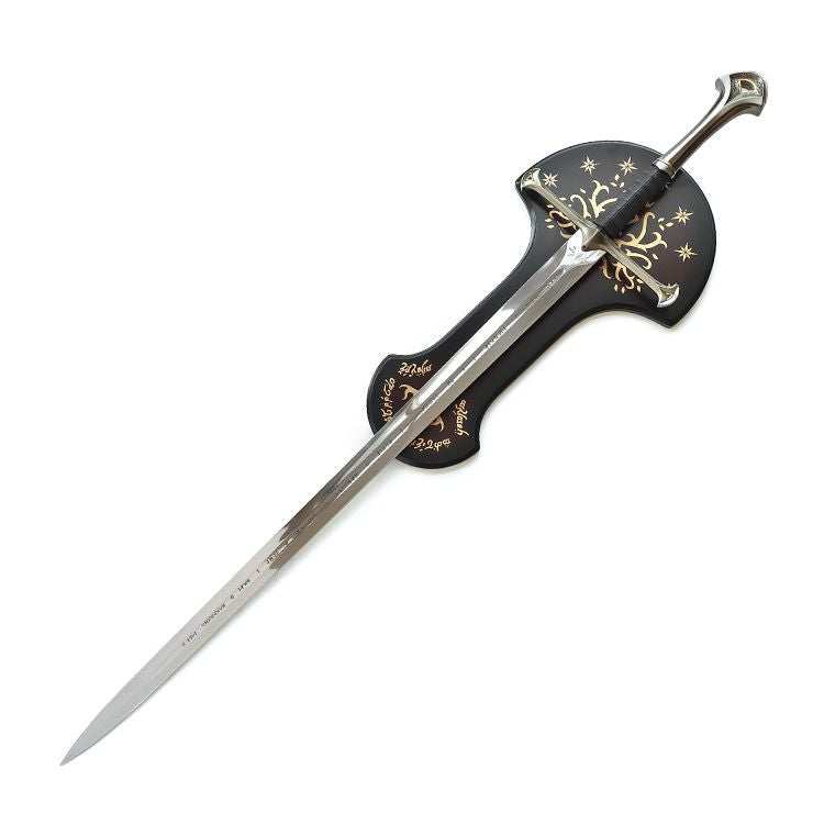 Lord Of The Rings - Deluxe Anduril With Display Plaque Sword Display Plaque - Tophatter Daily Deals