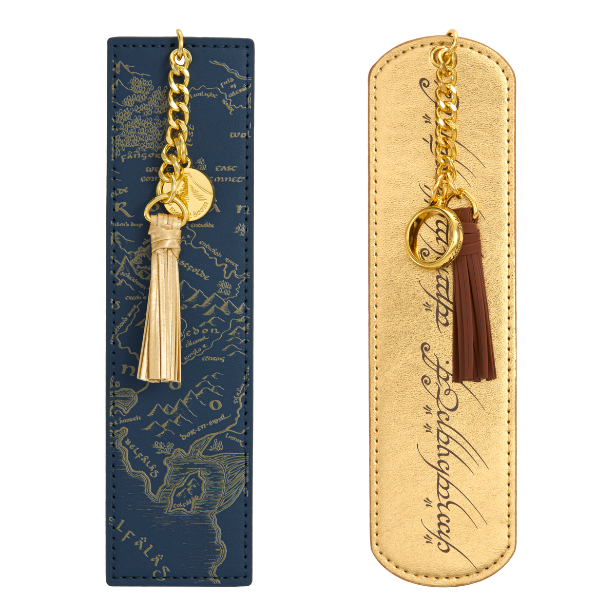 Lord Of The Rings - Middle Earth Map and Elven Script Bookmark Set Bookmark - Tophatter Daily Deals