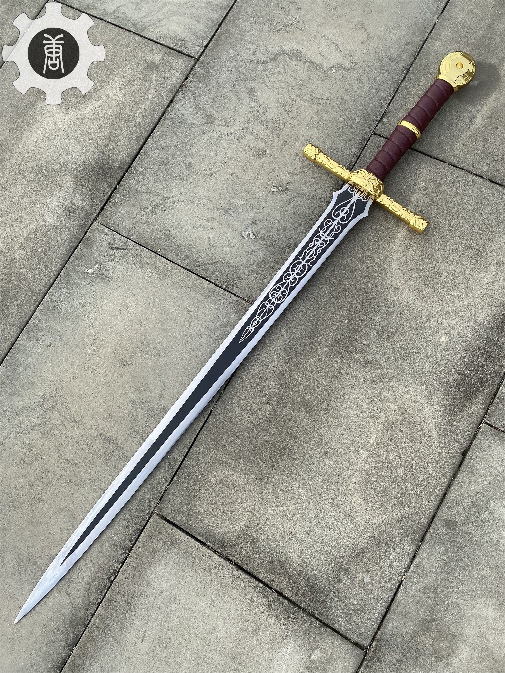 Lordsworn's Straight Sword Life-Size Metal Replica - Tophatter Daily Deals