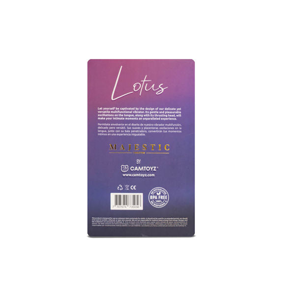 Lotus Double-Ended Vibrator with Bullet and Tongue Stimulator > Sex Toys For Ladies > Clitoral Vibrators and Stimulators - Tophatter Daily Deals