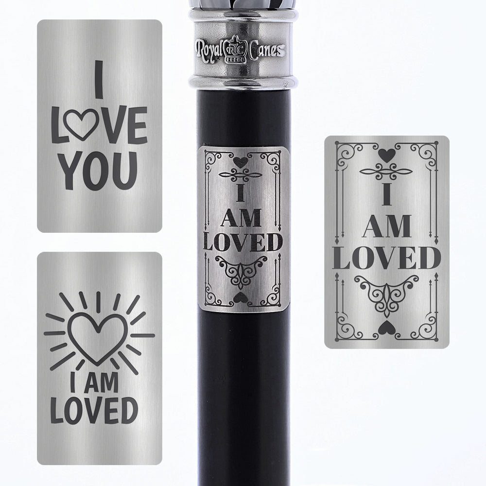 Custom Cane Engraving - Rectangle Stainless Steel - Tophatter Daily Deals
