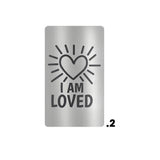 Custom Cane Engraving - Rectangle Stainless Steel Love Engraving Plaque - I Love You - Tophatter Daily Deals
