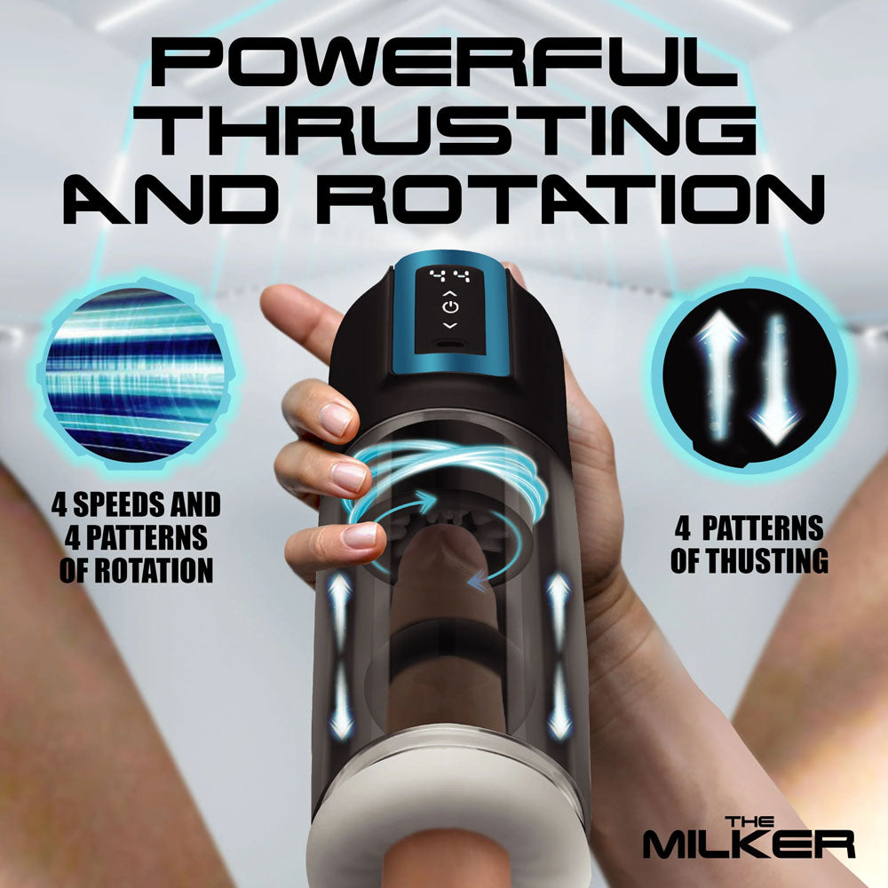 Roto-Stroke Thrusting & Rotating Masturbator > Sex Toys For Men > Masturbators Premium - Tophatter Daily Deals