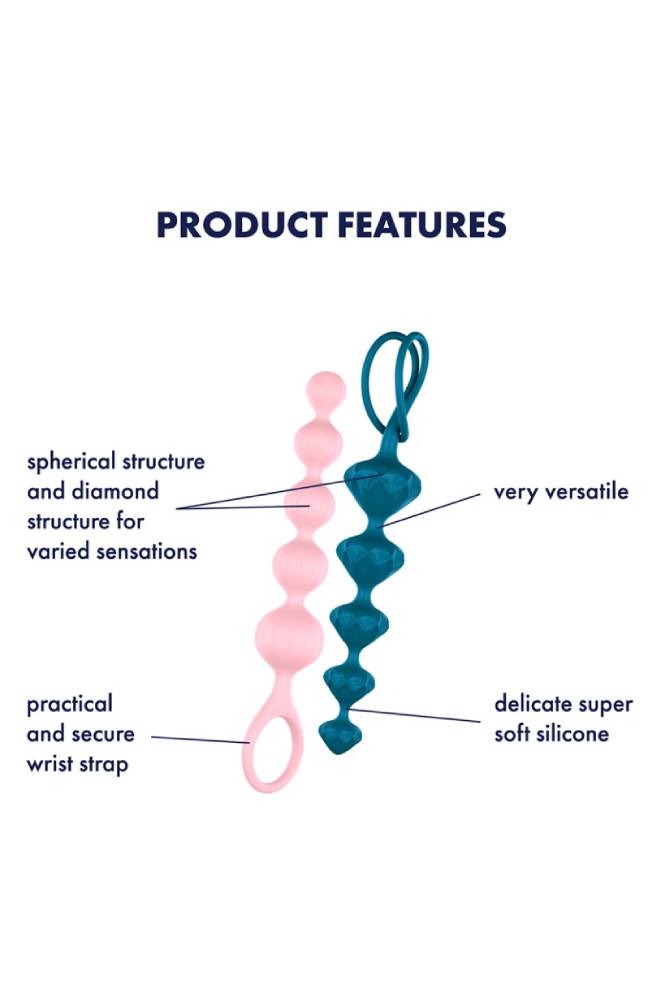Satisfyer - Love Beads Anal Beads Set - Multi-Colour Sex Toy - Tophatter Daily Deals