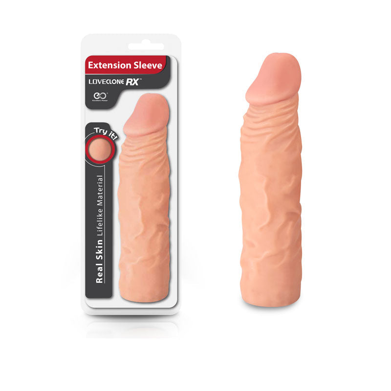 Real Skin 8 Inch Lifelike Extension Sleeve – Lifelike Sleeve for Enhanced Comfort > Sex Toys For Men > Penis Sleeves - Tophatter Daily Deals