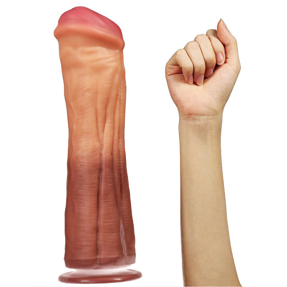 Lovetoy 12 Inch Dual Layered Silicone Horse Cock > Dildos > Oversized Toys - Tophatter Daily Deals