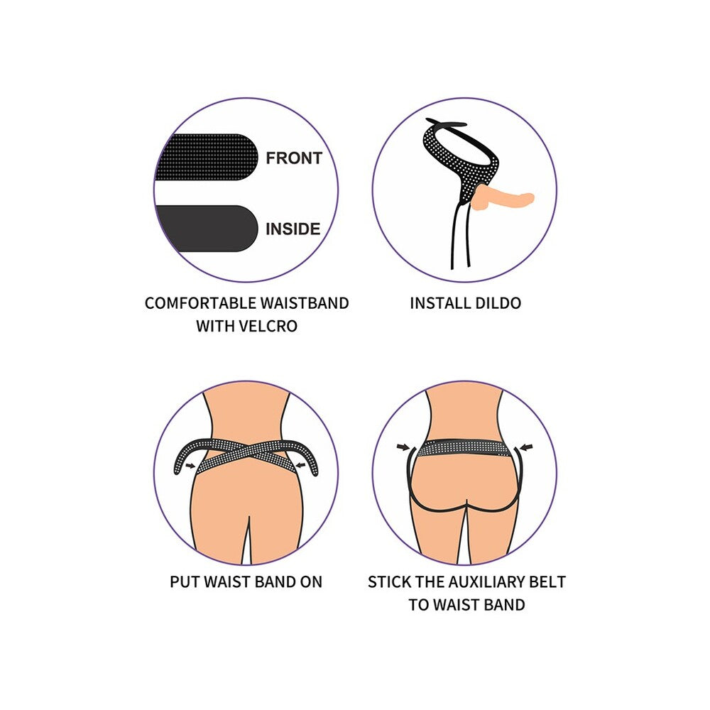 Lovetoy Easy Strapon Harness Adjustable Polka Dot Style > Dildos > Strap On Harnesses - Tophatter Daily Deals