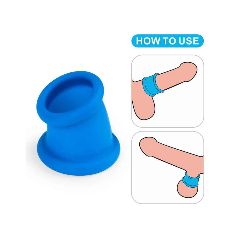 Tapered Squeeze Stretcher – Dual-Function Penis Ring and Ball Stretcher Silicone Device > Sex Toys For Men > Ball Stretchers - Tophatter Daily Deals