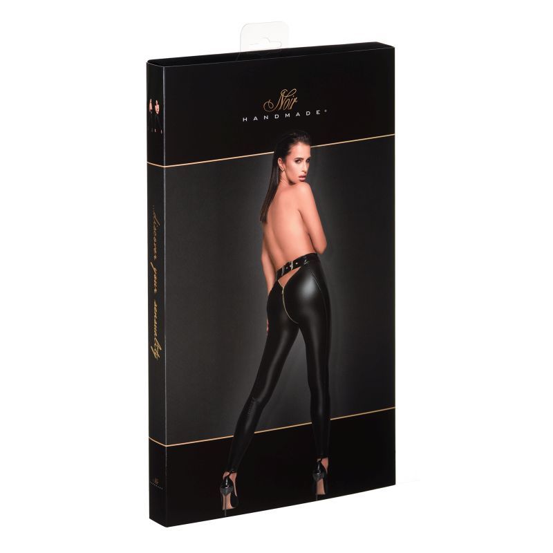 Low Cut Back Leggings with Gold Zipper and Adjustable Waistband > Clothes > Hosiery > Pantyhose & Tights - Tophatter Daily Deals