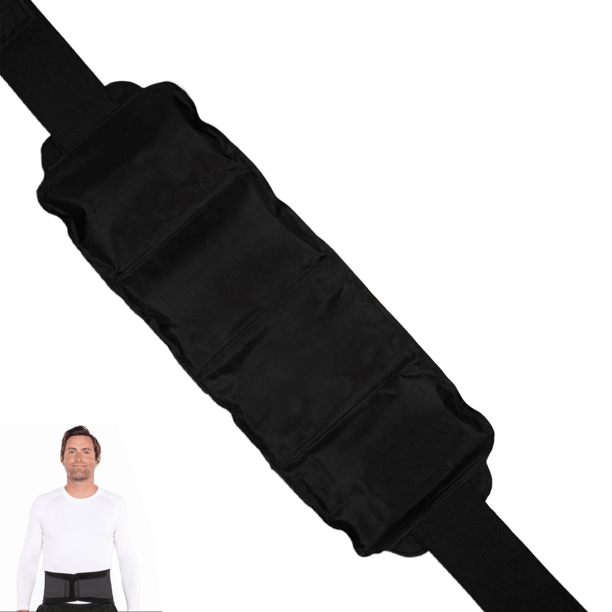 Lower Back Support Belt - Adjustable Back Brace for Lower Back Pain Health Care - Tophatter Daily Deals