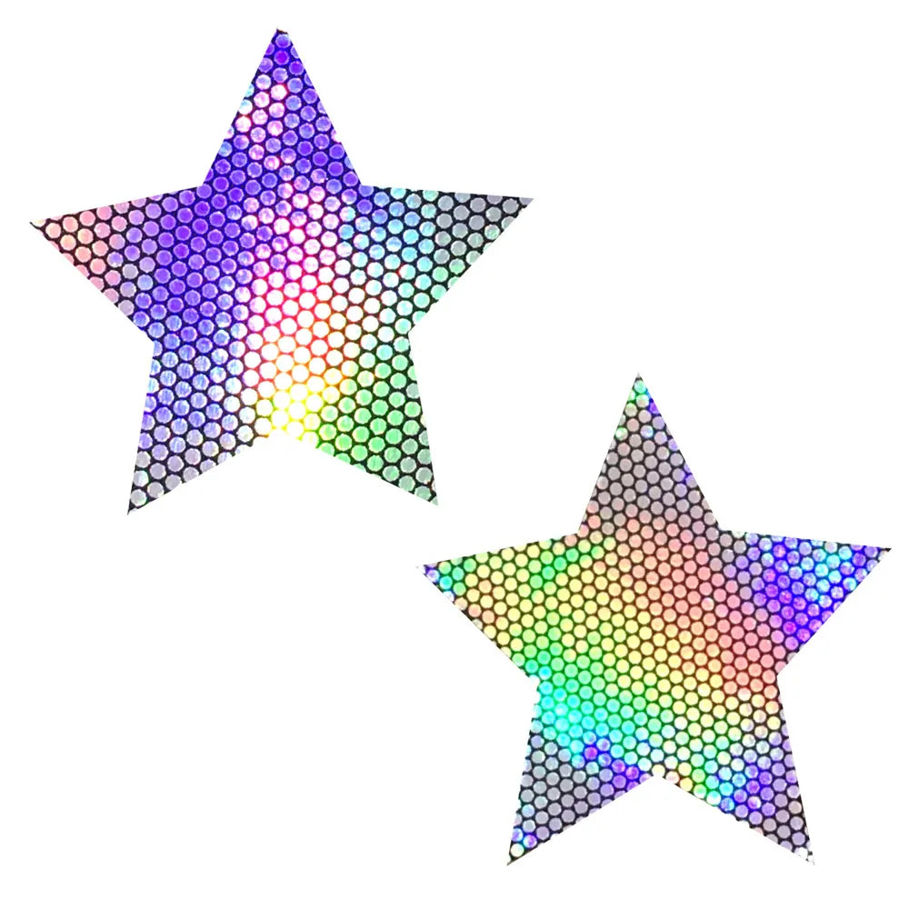 Liquid Party Starry Nights Nipztix – Holographic Pasties Set of 2 > Clothes > Pasties - Tophatter Daily Deals
