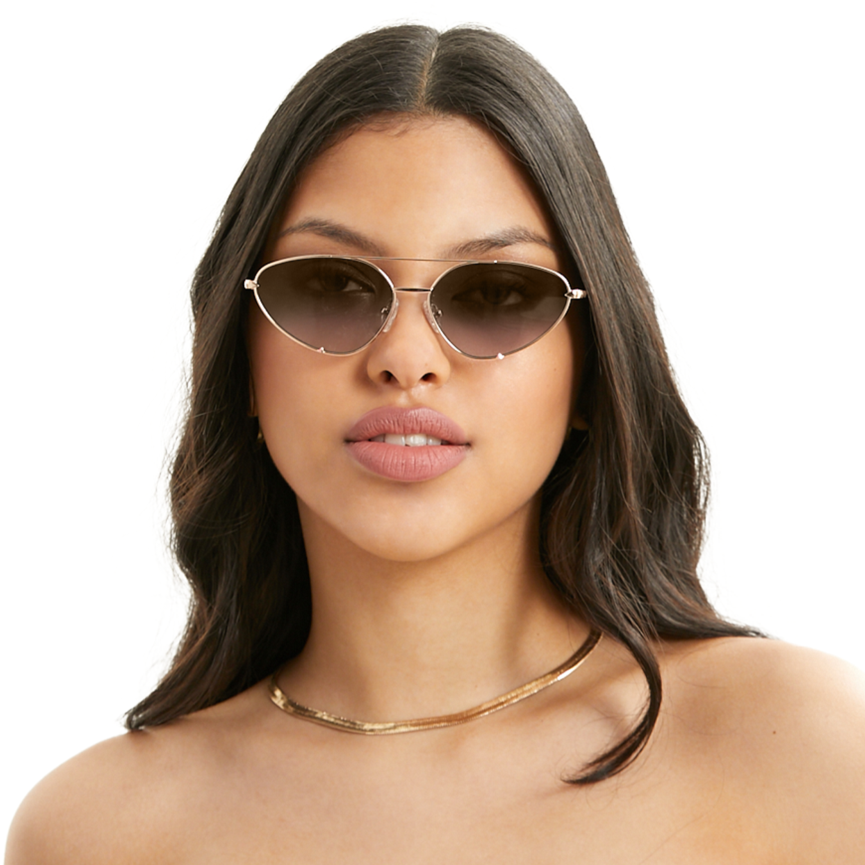 TopFoxx Lucky Star - Faded Brown & Gold Unisex Sunglasses Sunglasses - Tophatter Daily Deals