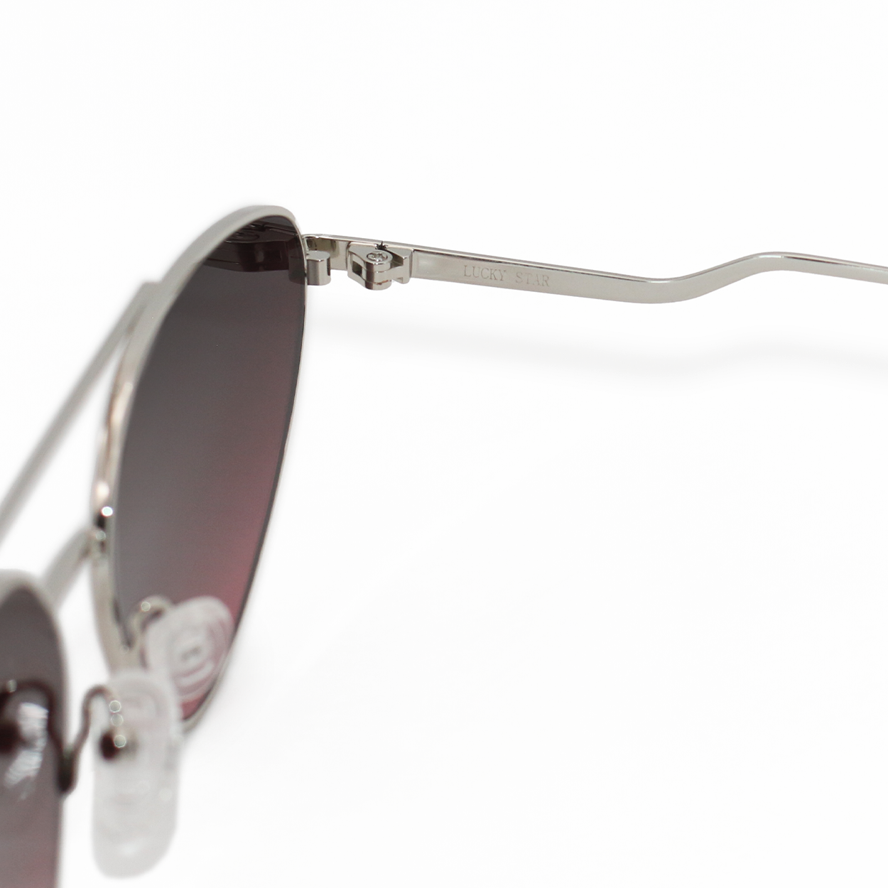 TopFoxx Lucky Star - Ruby & Silver Unisex Sunglasses Sunglasses - Tophatter Daily Deals