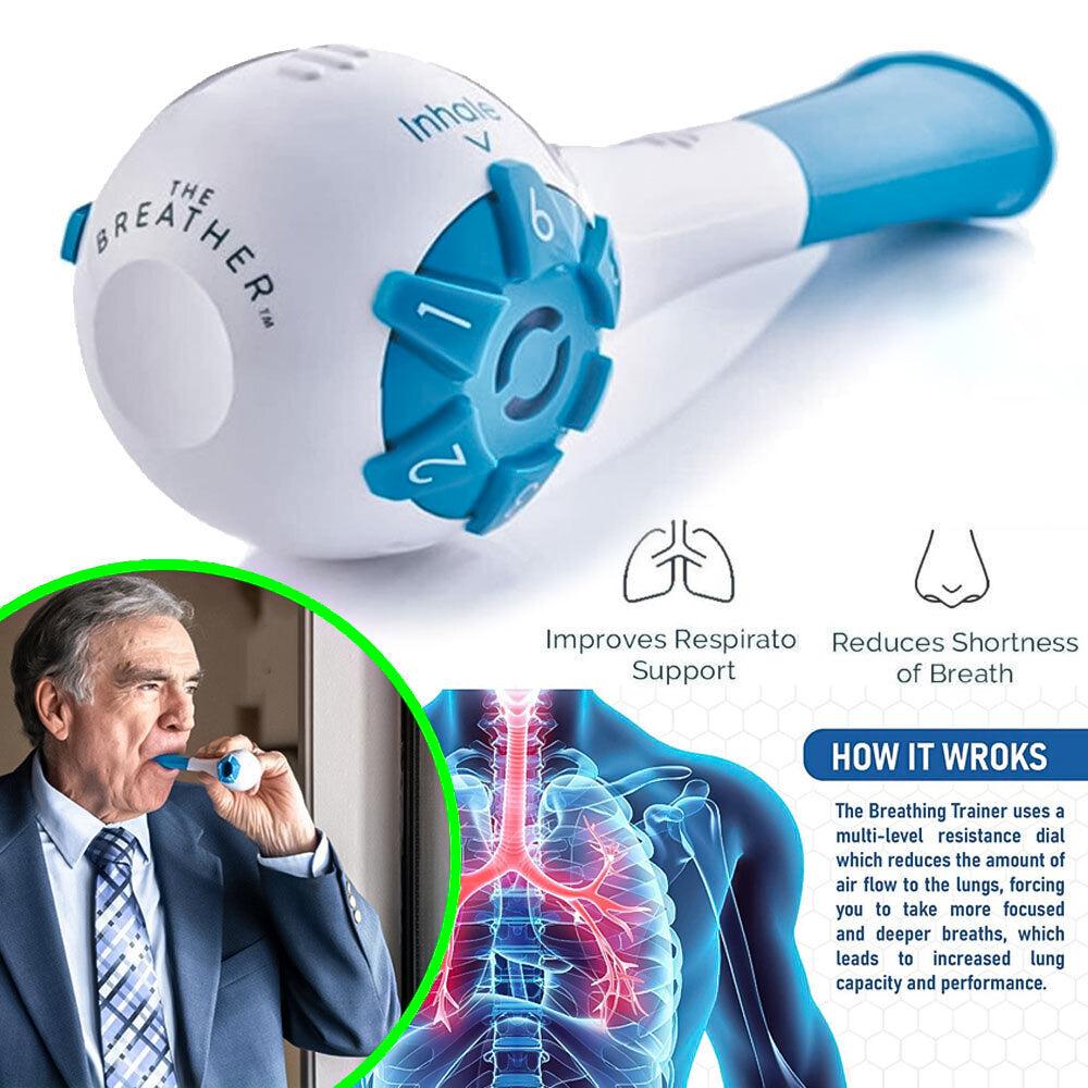 Respiratory Muscle Trainer - Mucus Cleara Removal Device Help Lung Exerciser UK Exercise & Fitness - Tophatter Daily Deals