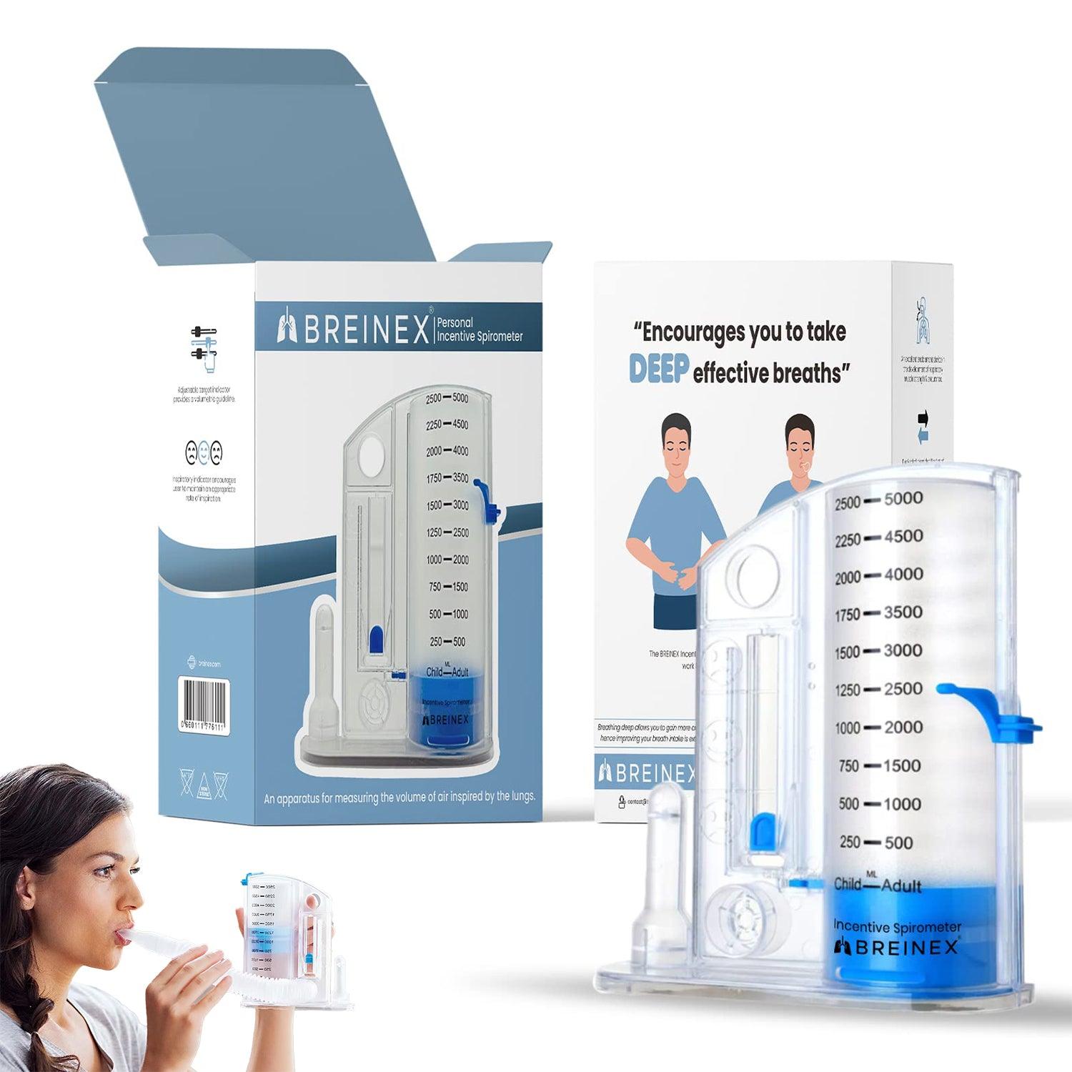 Lung Strengthening Device - Incentive Spirometer Breathing Exerciser Lung Function Deep Breath Trainer Health Care - Tophatter Daily Deals