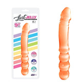 Lust Jelly PVC 9.5 Inch Double Dong Orange > Dildos > Double Dildos - Tophatter Daily Deals